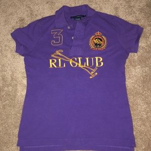 Purple Collar Polo Shirt